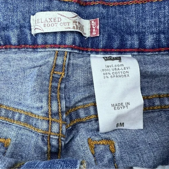 Levi’s 550 Relaxed Boot Cut Light Blue Jeans - Picture 4 of 8